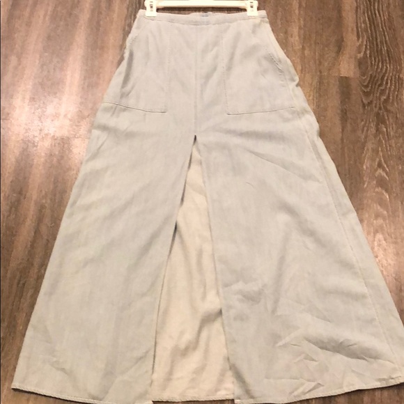 BCBG Long Jean Skirt with Slit - Picture 2 of 5